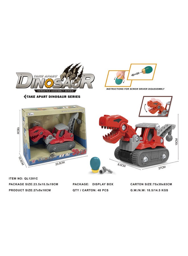 Disassembly And Assembly Dinosaur Engineering Vehicle Diy Toy Kidsren's Educational Assembly Dinosaur Boys And Girls Gift Stall-Color:QL3105C/48 PieCes Per Box - Image 5