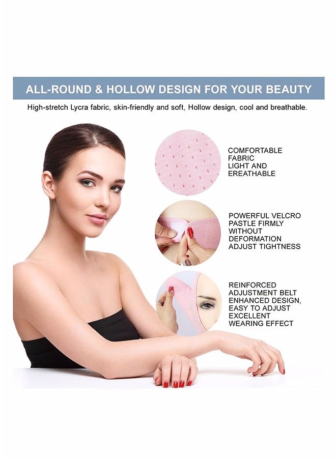 SYOSI Double Chin Reducer, Face Slimming Strap, V Line Lifting Mask Chin Strap for Women and Men, Anti-Wrinkle Face Mask for Double Chin and Face Skin - Image 3