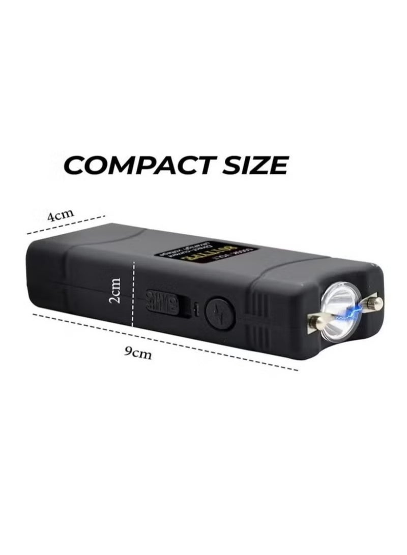 Multi-Function Rechargeable Flashlight Keychain – Black  - Image 4