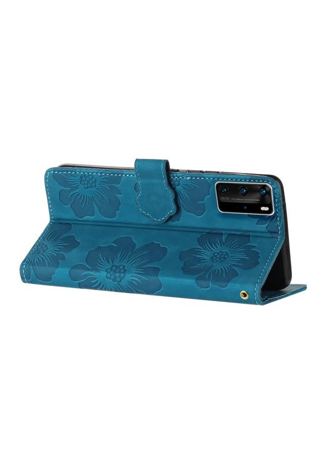 Zaboon Case For Huawei P40 Pro Flower Embossing Pattern Leather Phone Case - Image 5