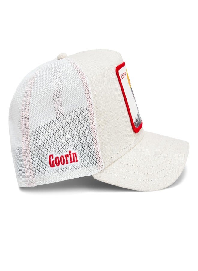 جورين بروس. قبعة سائق شاحنة احترافية من جوورين بروس، للرجال والنساء، لون كريمي (لون الكركي)، مقاس واحد - Image 4