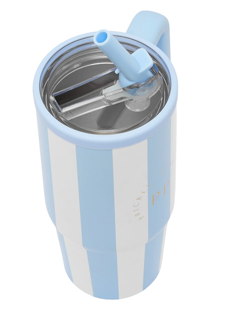 Prickly Pear Stainless Steel 20 Oz Hydrator 2.0 Water Bottle Ocean Stripe - Image 4