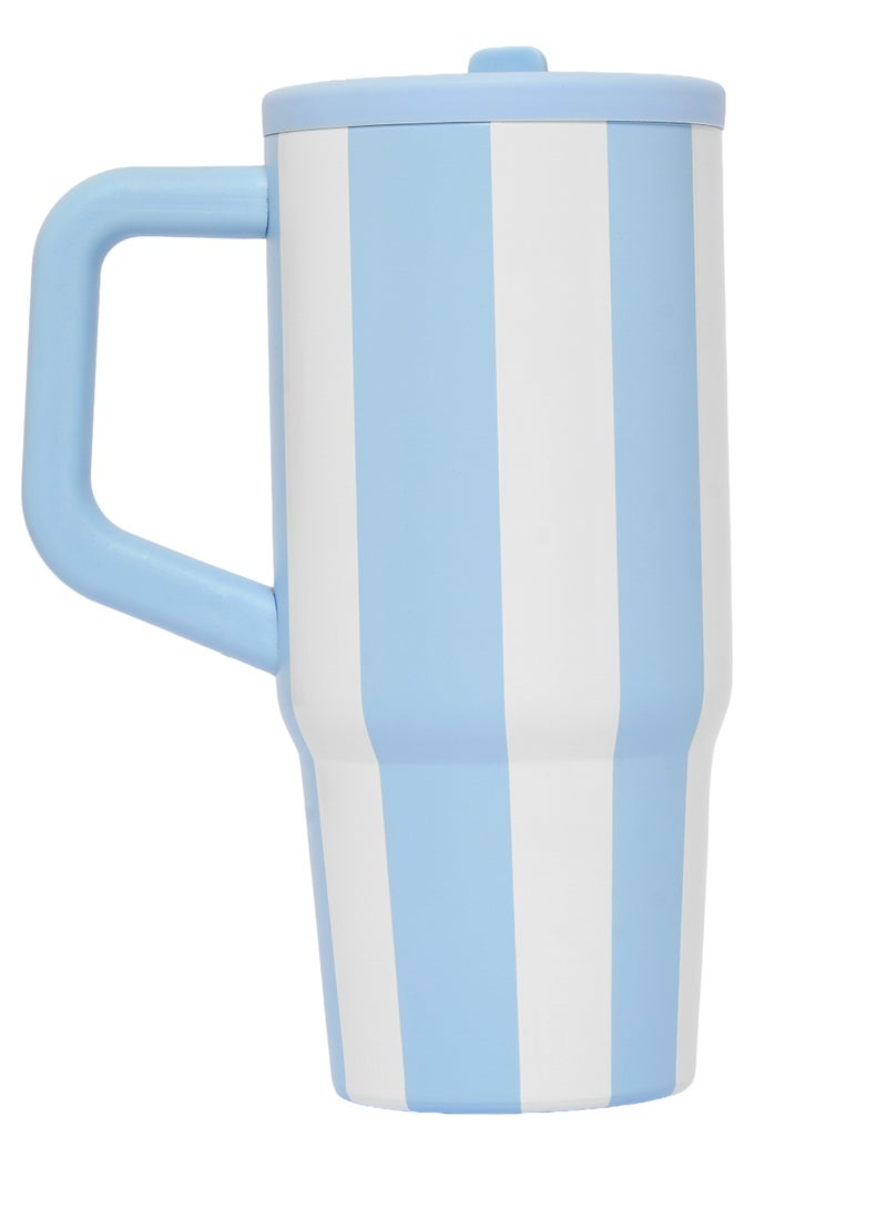 Prickly Pear Stainless Steel 20 Oz Hydrator 2.0 Water Bottle Ocean Stripe - Image 3