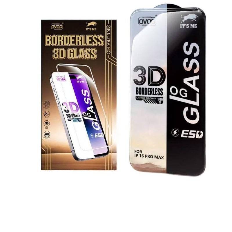 غطاء هاتف، ثلاثي الأبعاد عالي الوضوح , بدون حواف، لـ iPhone 15 / 15 Plus / 15 Pro / 15 Pro Max، Glass أثناء التنقل للطاولة لترتيب الأغراض - Image 2