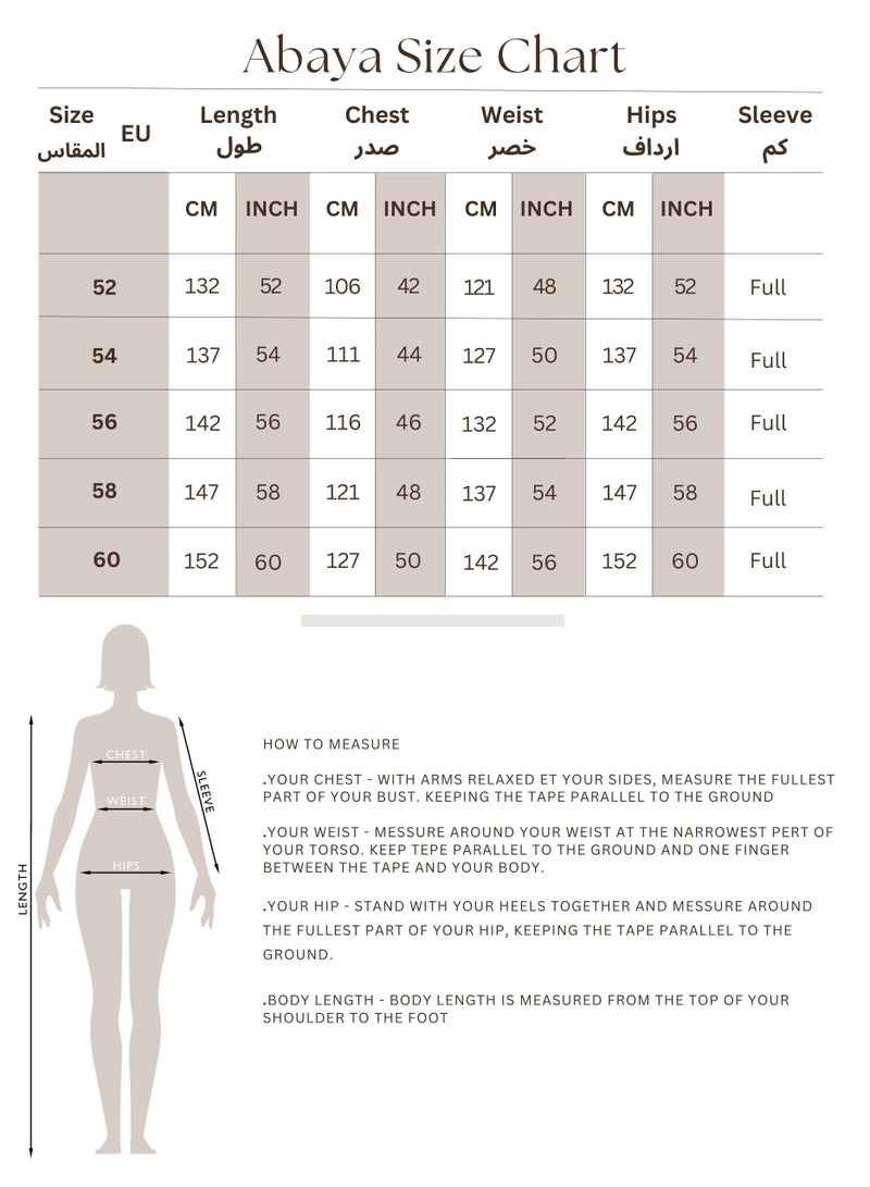 IKKXA Casual Plain Open Design Abaya - Image 5