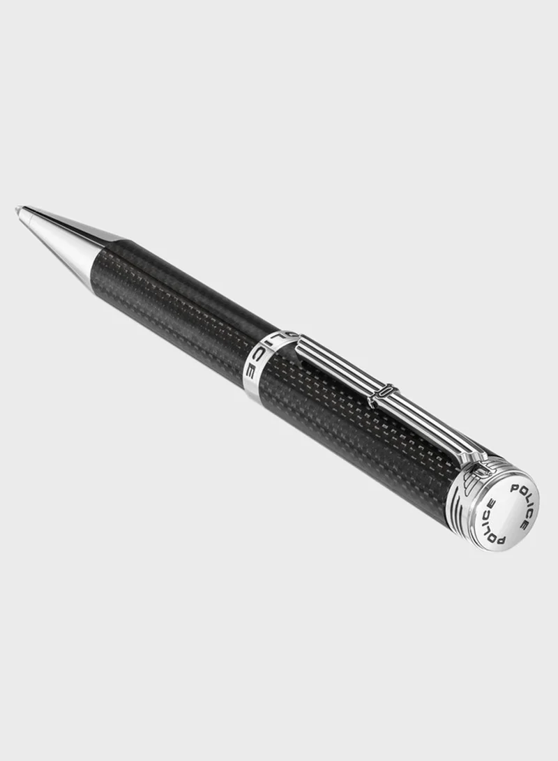 POLICE Black Textured Ballpoint Pen Stylish