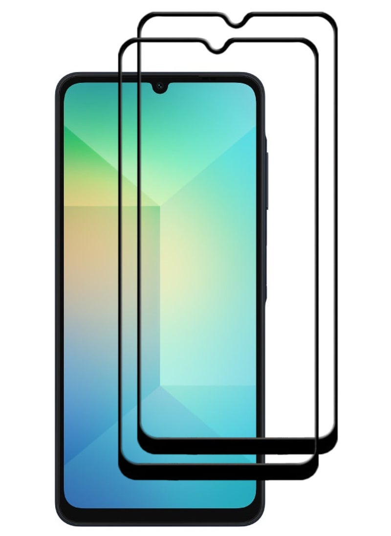 ACLIX 2 Pieces Antistatic ESD Dustproof Premium Quality High Definition Tempered Glass Screen Protector Designed For Samsung Galaxy A06 - Image 1