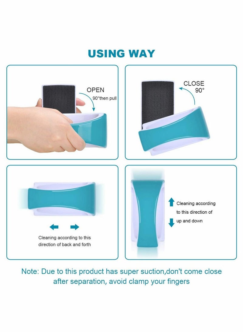 Excefore Fish Tank Brush Magnetic Aquarium Fish Tank Glass Algae Scrapers Glass Cleaner Scrubber Clean Brush Self Floating Brush, Magnetizing, Non-Slip, Scratch-Free - Image 4