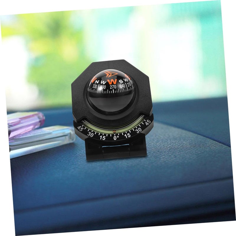 2 Pcs Car Dashboard Compass with Inclinometer and Guide Ball for Truck Boat Marine Navigation - Image 5