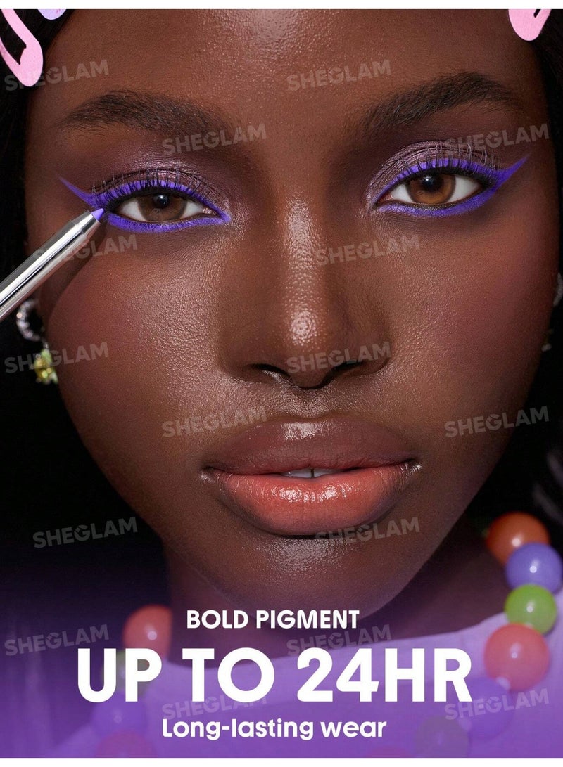 شيجلام Boldline Longwear Multi-Function Gel Liner- Violet Kohl Kajal Violet - Image 4