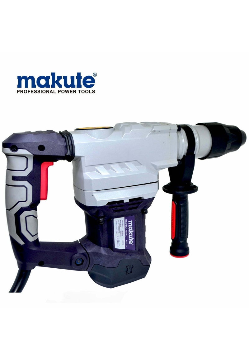 makute HD118 Hammer Drill, 1500W, Adjustable Speed up to 630 RPM, 38mm Head - Versatile Tool for Plumbing, Carpentry, and Electrical Work - Image 3