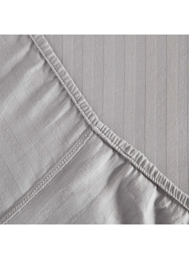 Home Box Hamilton Satin Stripe Super King Fitted Sheet 200 x 200 x 36 cm