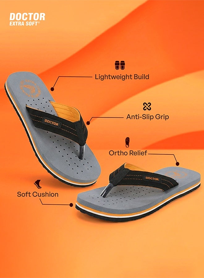DOCTOR EXTRA SOFT Comfort Flip Flops for Men | Soft Cushion Lightweight Outdoor Daily Wear Sport Comfortable Casual Anti Slip Slippers |Doctor Extra Soft D-28 - Image 5