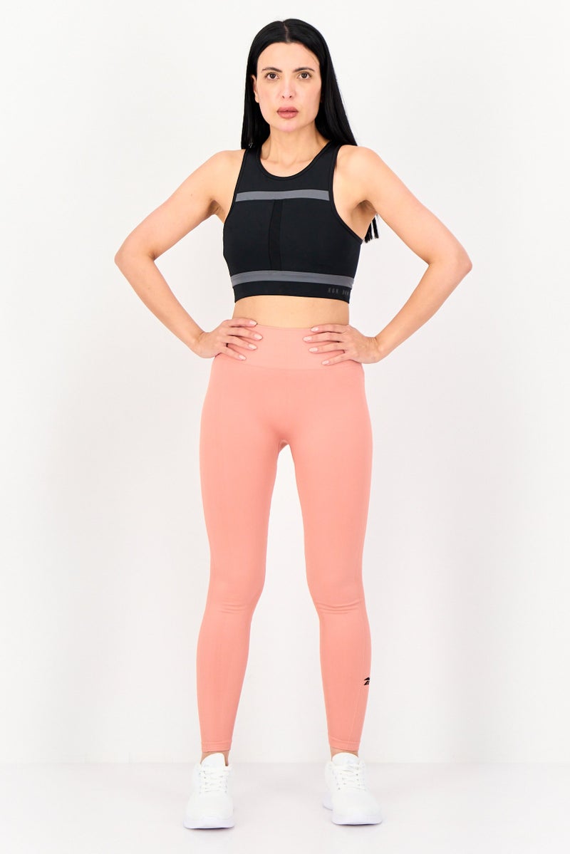 Nike Women Brand Logo Lightly Padded Training Bra, Black - Image 4