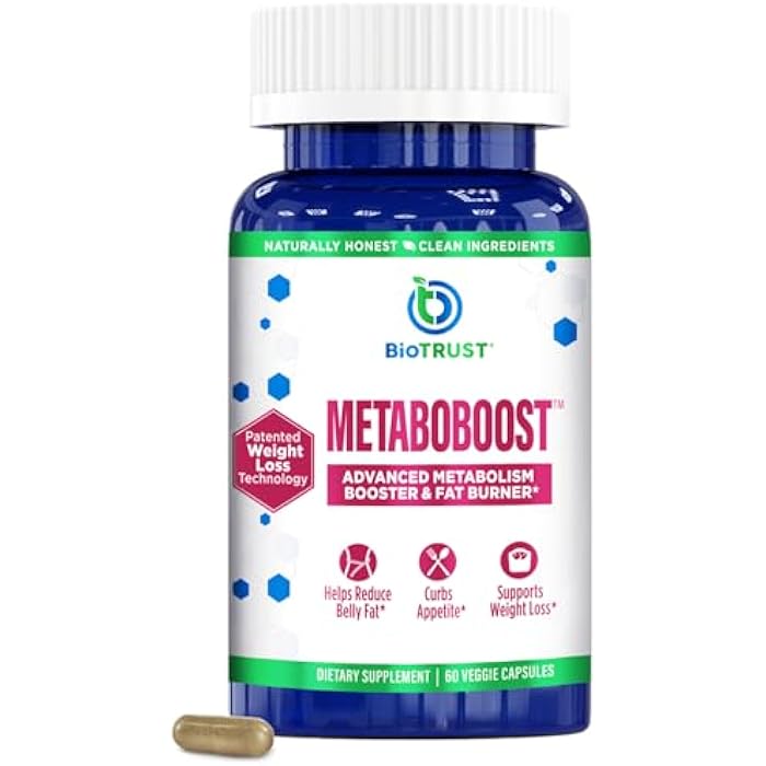 BioTrust MetaboBoost Weight Loss Supplement – Appetite Suppressant | Calorie Fat Burner | Metabolism Booster – Clinically-Studied Diet Pills with Berberine for Holistic WeightLoss Support- 60 Capsules - Image 1