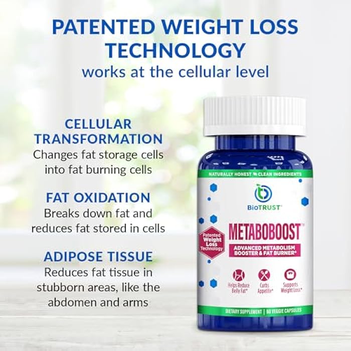 BioTrust MetaboBoost Weight Loss Supplement – Appetite Suppressant | Calorie Fat Burner | Metabolism Booster – Clinically-Studied Diet Pills with Berberine for Holistic WeightLoss Support- 60 Capsules - Image 4