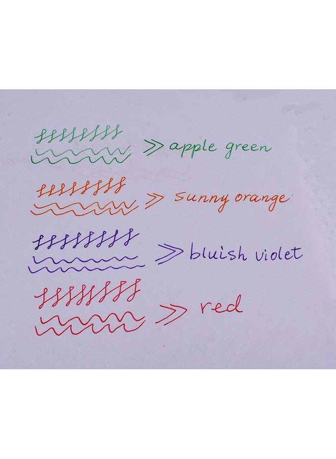 Lanxivi 30 Pcs Jinhao Fountain Pen Ink Cartridges Refill 6 Colors Set（ Black, Blue, Apple Green, Purple, Red And Orange) International Standard Size 2.6Mm Bore Diameter - Image 3