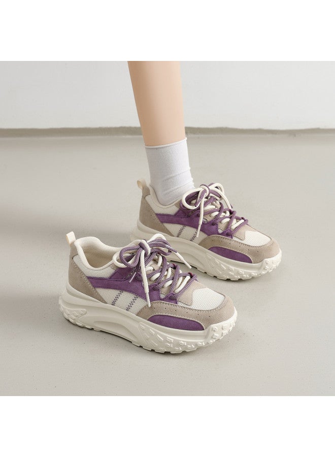 ZHR Tire Sole Women's Casual Shoes Women's Sneakers Autumn Height-increasing Thick Sole Platform Shoes Dad Shoes Women's Shoes - Image 3
