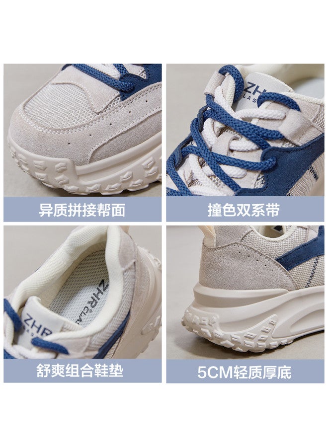 ZHR Tire Sole Women's Casual Shoes Women's Sneakers Autumn Height-increasing Thick Sole Platform Shoes Dad Shoes Women's Shoes - Image 5