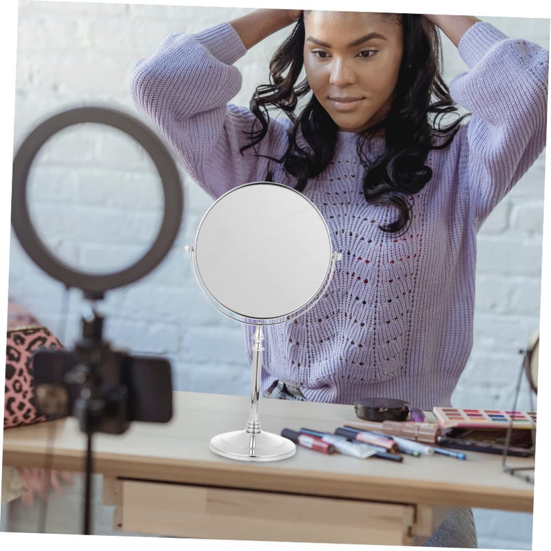 Double Sided Rotating Vanity Mirror For Makeup And Shaving 37 X 19 X 12 Cm - Image 2
