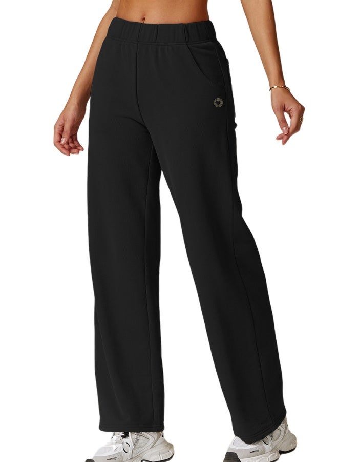 KAWN.YOGA Womens Mid Waist Oversized Wide Leg Joggers  - Image 1