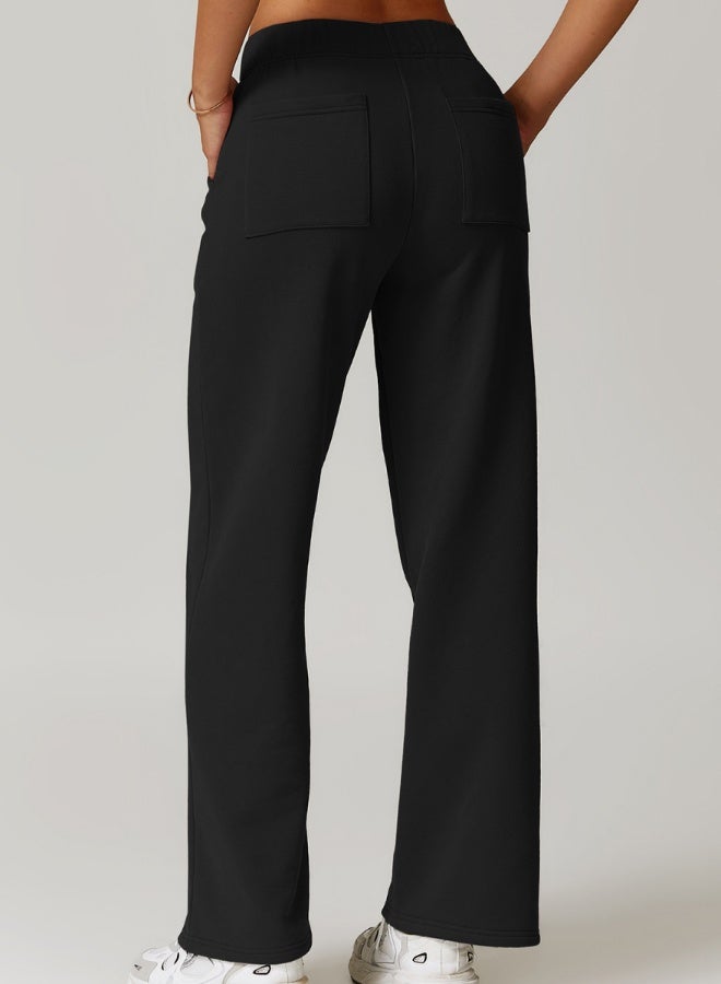KAWN.YOGA Womens Mid Waist Oversized Wide Leg Joggers  - Image 4