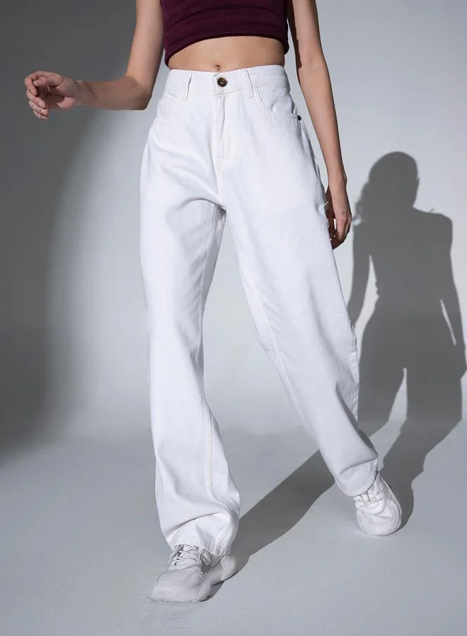 Hubberholme Mid Rise Wide Leg Pants by Styli