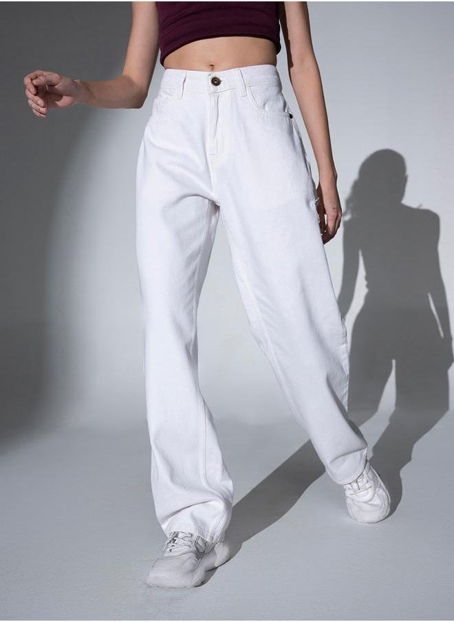 Hubberholme - Mid Rise Wide Leg Pants by Styli - Image 1