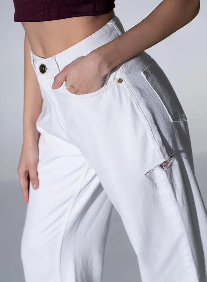 Hubberholme Mid Rise Wide Leg Pants by Styli
