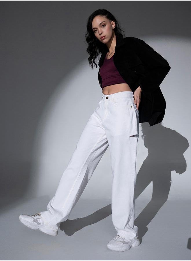 Hubberholme - Mid Rise Wide Leg Pants by Styli - Image 1