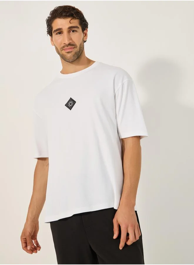Styli Graphic Print Short Sleeves Oversized T-Shirt