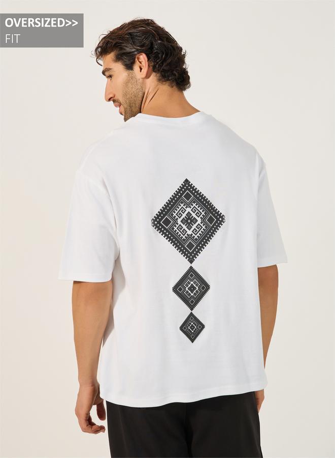 Styli Graphic Print Short Sleeves Oversized T-Shirt - Image 1