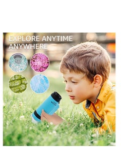 ماركة غير محددة Portable Microscope for Kids, Handheld Miniscope for Kids, Mini Labsters Portable Microscope for Kids Ages 8-12, Pocket Microscope 60x-180x, for STEM Educational Toy, Scientific Experiment  - Image 4