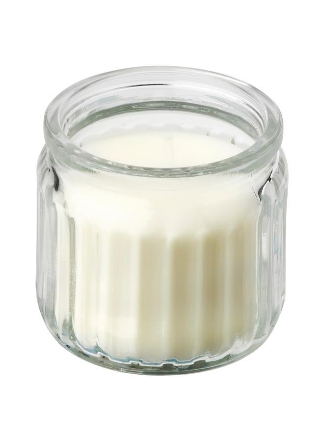 Zaboon Scented candle in glass, Vanilla/light beige, 12 hr - Image 1