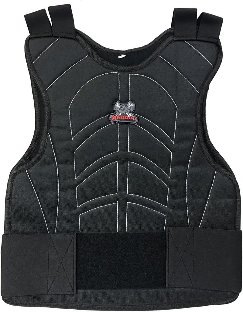 MAddog Sports Padded Chest Protector - Lightweight Paintball Airsoft Impact Protection Vest | Front/Back Padding with Adjustable Waist Straps - One Size Fits Most | Youth, Teen, Medium Adult Players - Image 1
