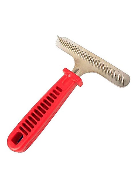T-shaped comb for animal grooming