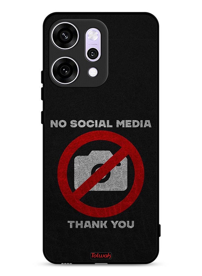 Tolwak Oppo Reno14 Pro Protective Case Cover No Social Media Thank You - Image 1