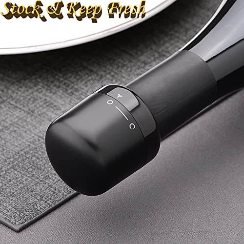 pepplo Twist Top Wine Sealer for Wine Bottles, Small Wine Toppers Stopper Wine Bottle Stoppers with Twist Lock Silicone Sealed Wine Beer Champagne Stopper(Pack of 2) - Image 4