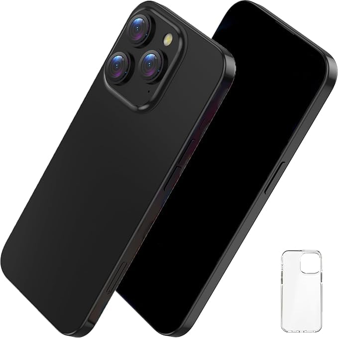 Blue Union Fake Phone Dummy Prop Phone Prank Stuff Decoy Phone Pear Phone NonWorking Phone 15 Pro Display Phone Look Like Real Phone 15 Pro Black - Image 1