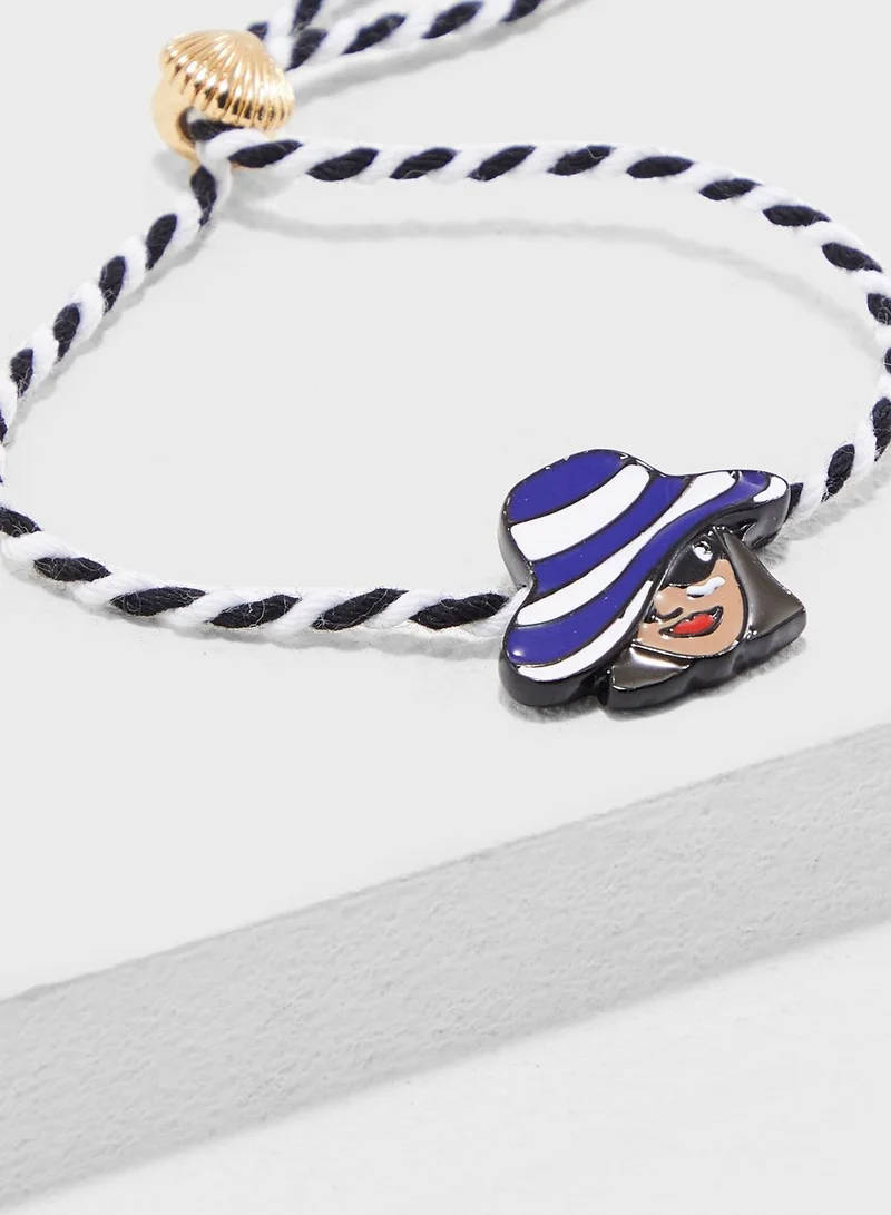 Les Nereides Under My Hat Shade Drawstring Bracelet