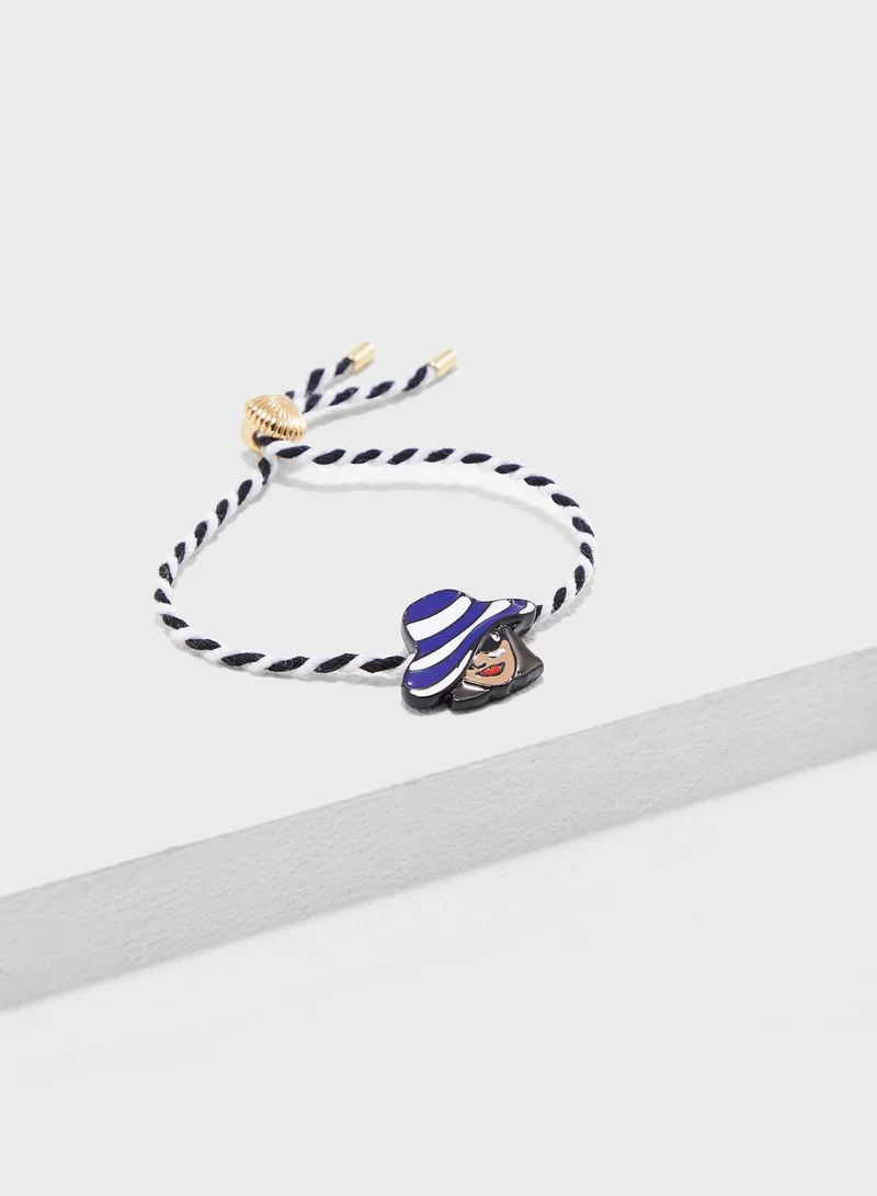 Les Nereides Under My Hat Shade Drawstring Bracelet
