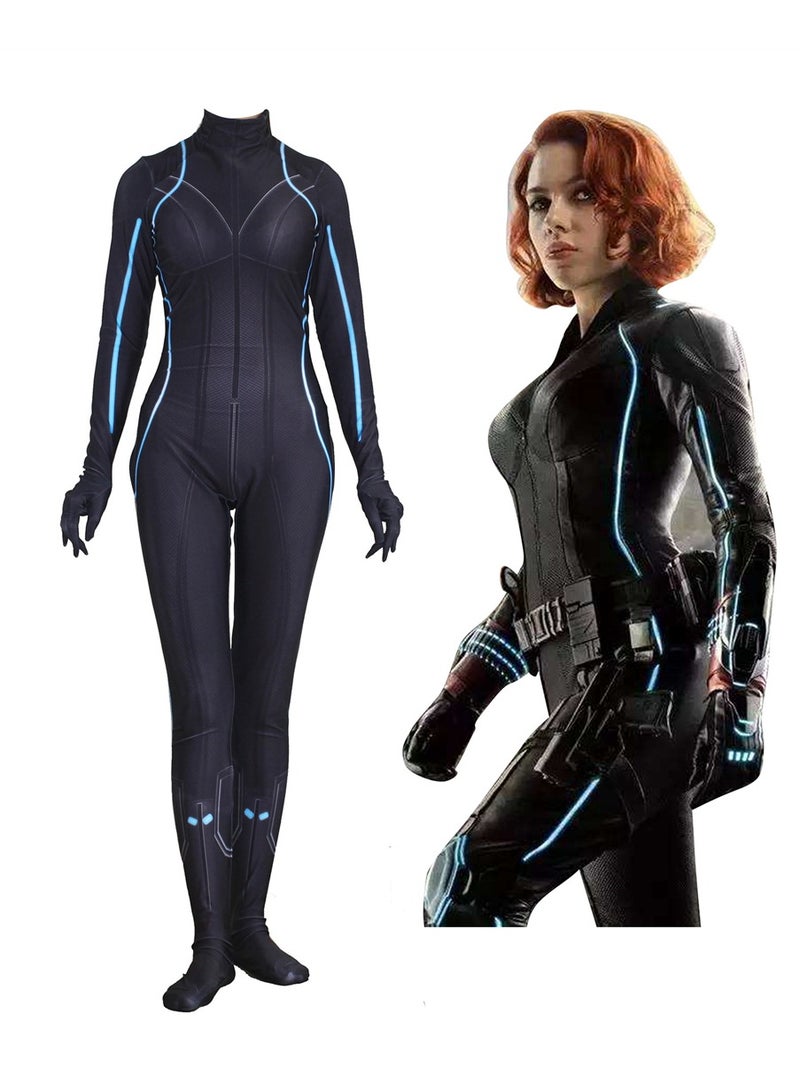 Black Widow cosplay costume Avengers costume jumpsuit Stage Dress Up Costume - Image 4