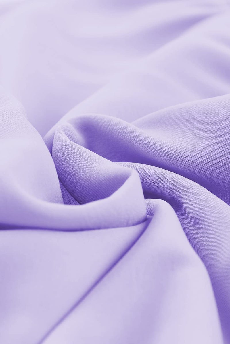 blibean Girls Summer Tie Back Dress Tween Kids Formal Boho Cold Shoulder Cute Dresses Ruffle Beach Short Sleeve Clothing Vestidos NiÃ±as Size 10-11 Years Old Lilac Purple - Image 5