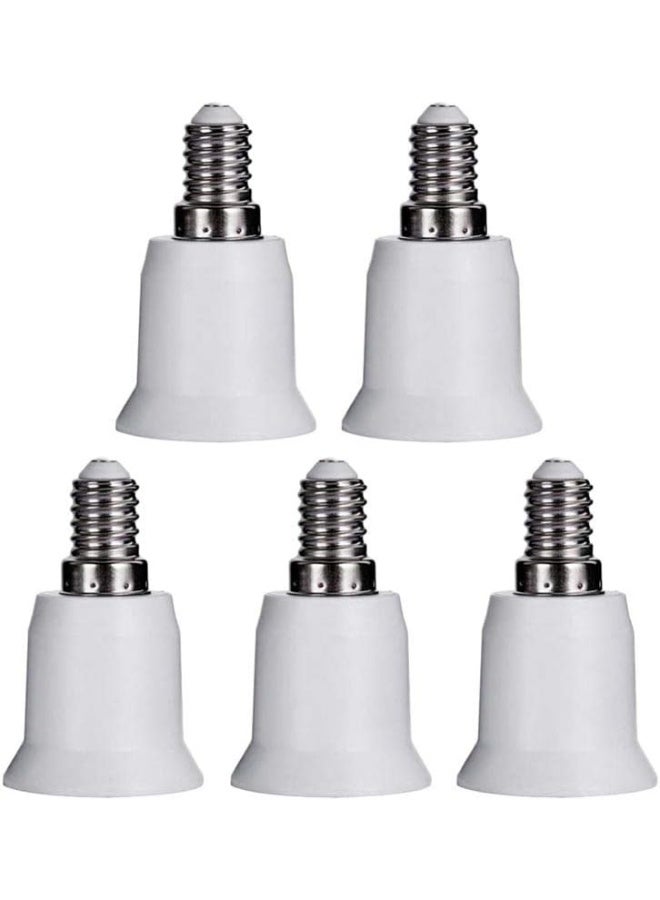 melfi Led Night Light 5Pcs E14 To E27 Small Screw Large Conversion Lamp HeadWhite - Image 1