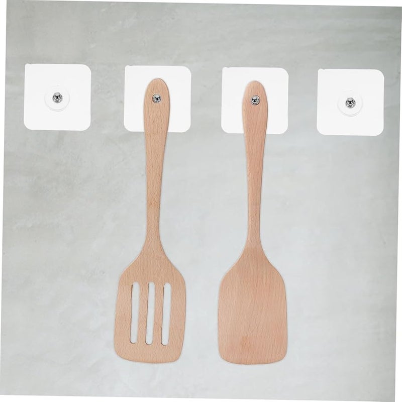 Uonlytech 14Pcs Heavy Duty Self Adhesive Wall Hooks with Screw Rod for Kitchen Bathroom Door - Image 3