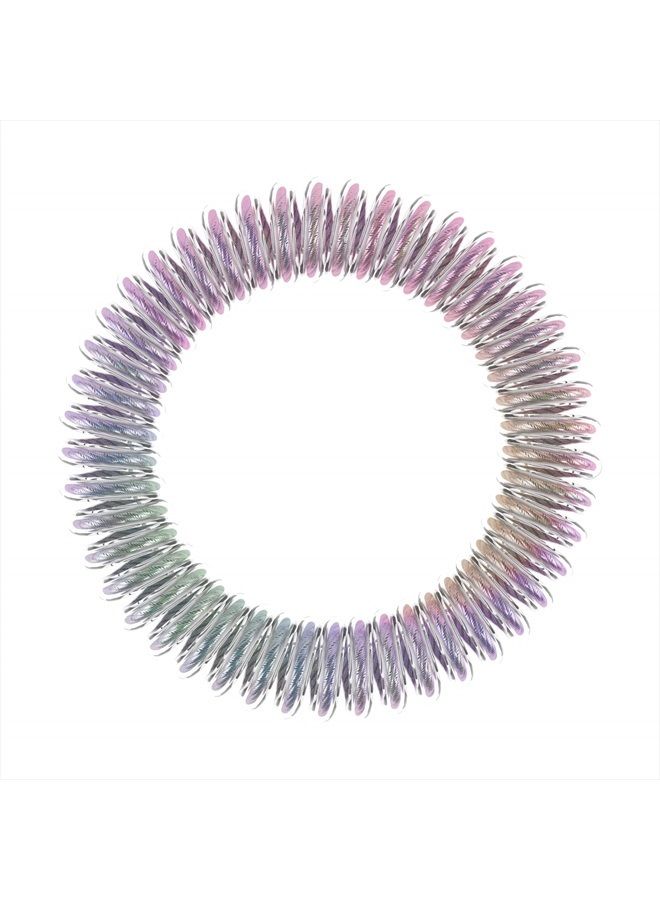 invisibobble SLIM Traceless Spiral Hair Ties - Pack of 3, Vanity Fairy - Strong Elastic Grip Coil Hair Accessories for Women - No Kink, Non Soaking - Gentle for Girls Teens and Thick Hair - Image 2