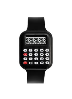 Generic Multifunctional Children's Watch Electronic Calculator Watch Primary School Student Watch Digital Electronic Watch (Black)  - Image 4