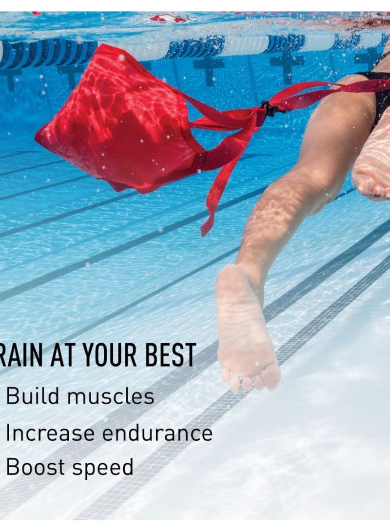 FINIS FINIS Swim Parachute Resistance Training Equipment (8 Inch, Red) - Image 3