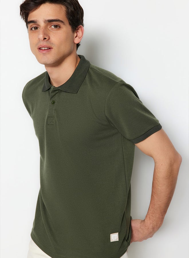 trendyol Man Polo T-Shirts Khaki - Image 3