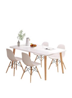 Modern Dining Table, Wood Rectangle Table, Kitchen Table with Solid Wooden Legs, for Kitchen, Dining Room, Living Room (Square-100cm) - pzsku/ZF6C50503E0D4637C0C81Z/45/_/1713316212/84e526b2-8c64-43e3-beb1-2e3b1854ba44